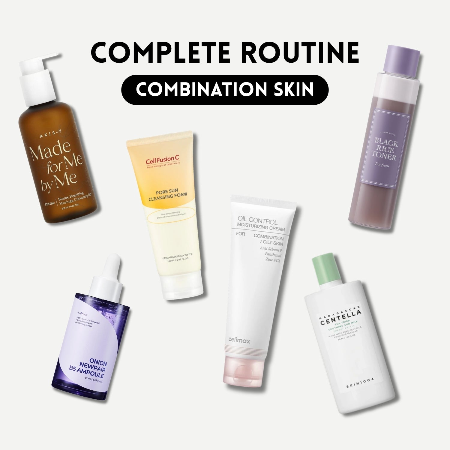 Combination Skin Complete Skincare Routine