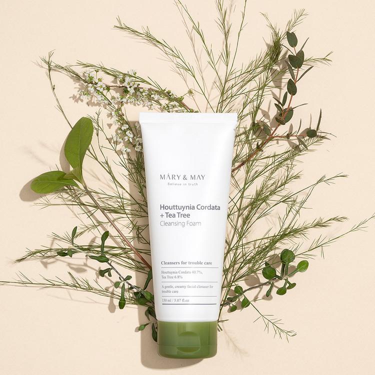 [Mary&May] Houttuynia Cordata + Tea Tree Cleansing Foam - 150ml