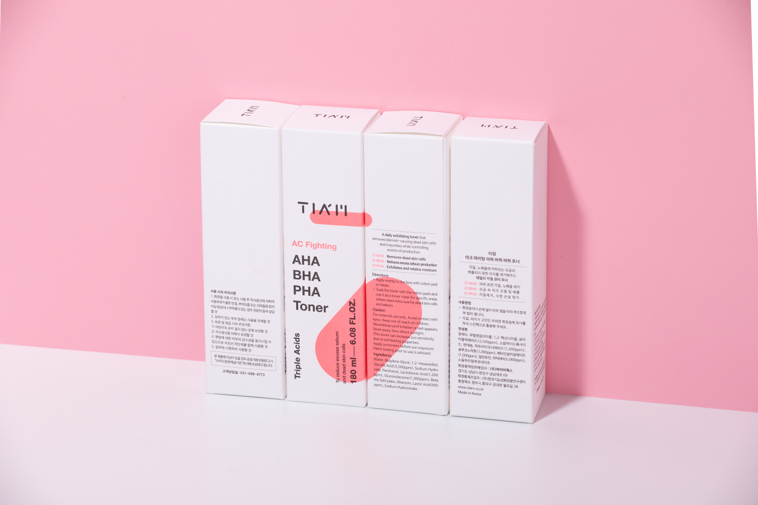 [TIAM] AC Fighting AHA BHA PHA Toner - 180ml