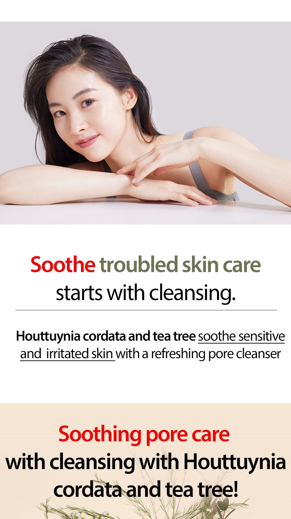 [Mary&May] Houttuynia Cordata + Tea Tree Cleansing Foam - 150ml