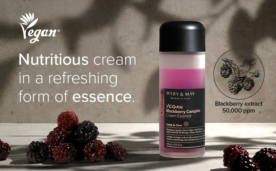 [Mary&May] Vegan Blackberry Complex Cream Essence 30ml [Miniature]