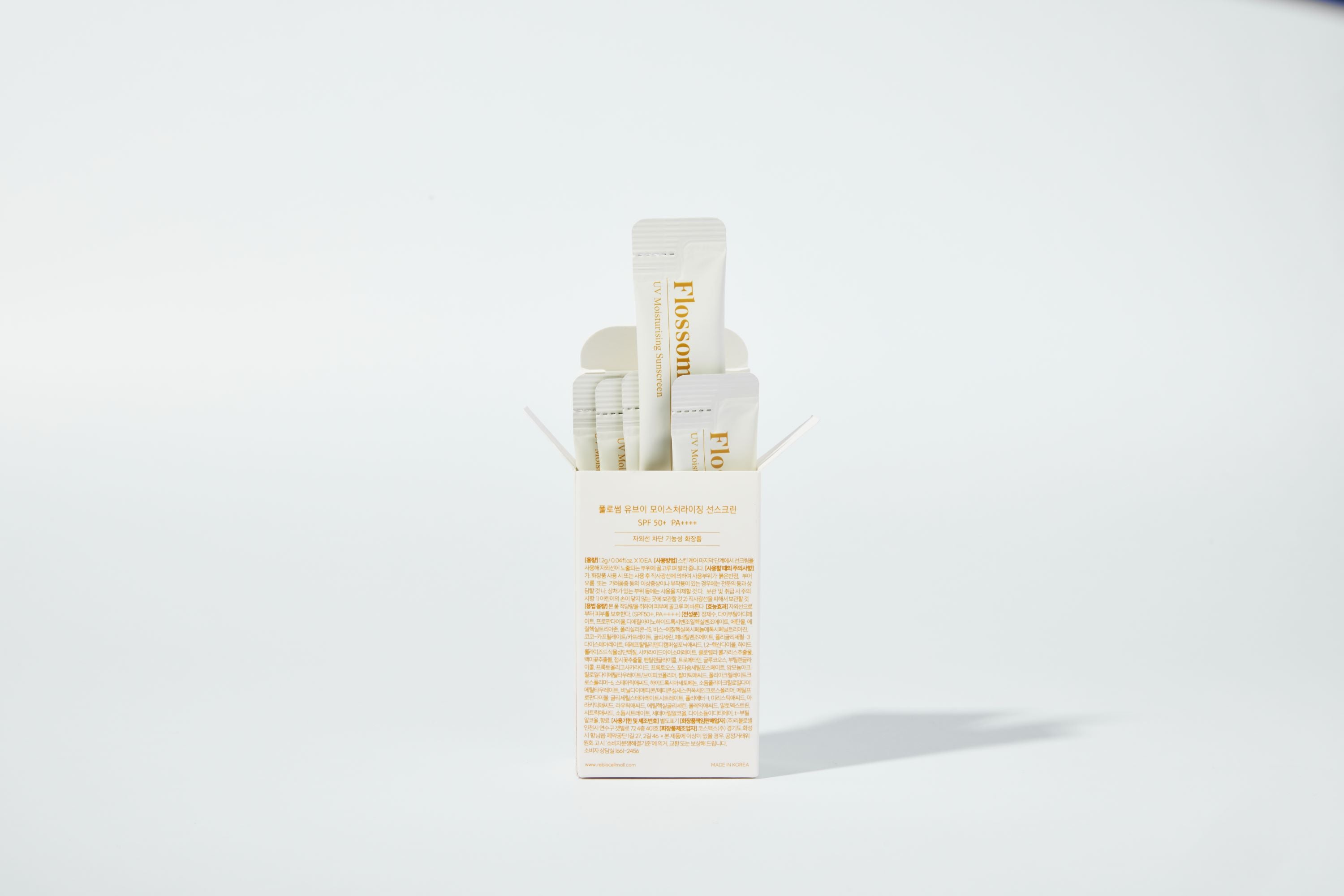 [Reblocell] Flossom UV Moisturising Sunscreen Pocket - 10ea / box