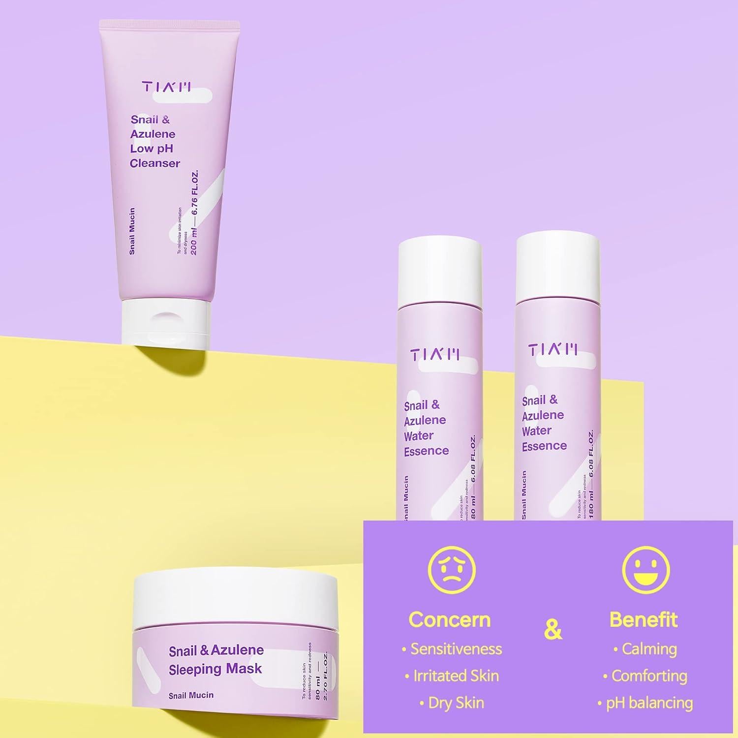 [TIAM] Snail & Azulene Low pH Cleanser - 200ml