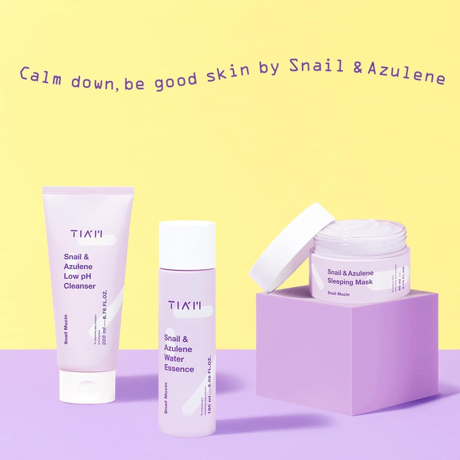 [TIAM] Snail & Azulene Low pH Cleanser - 200ml