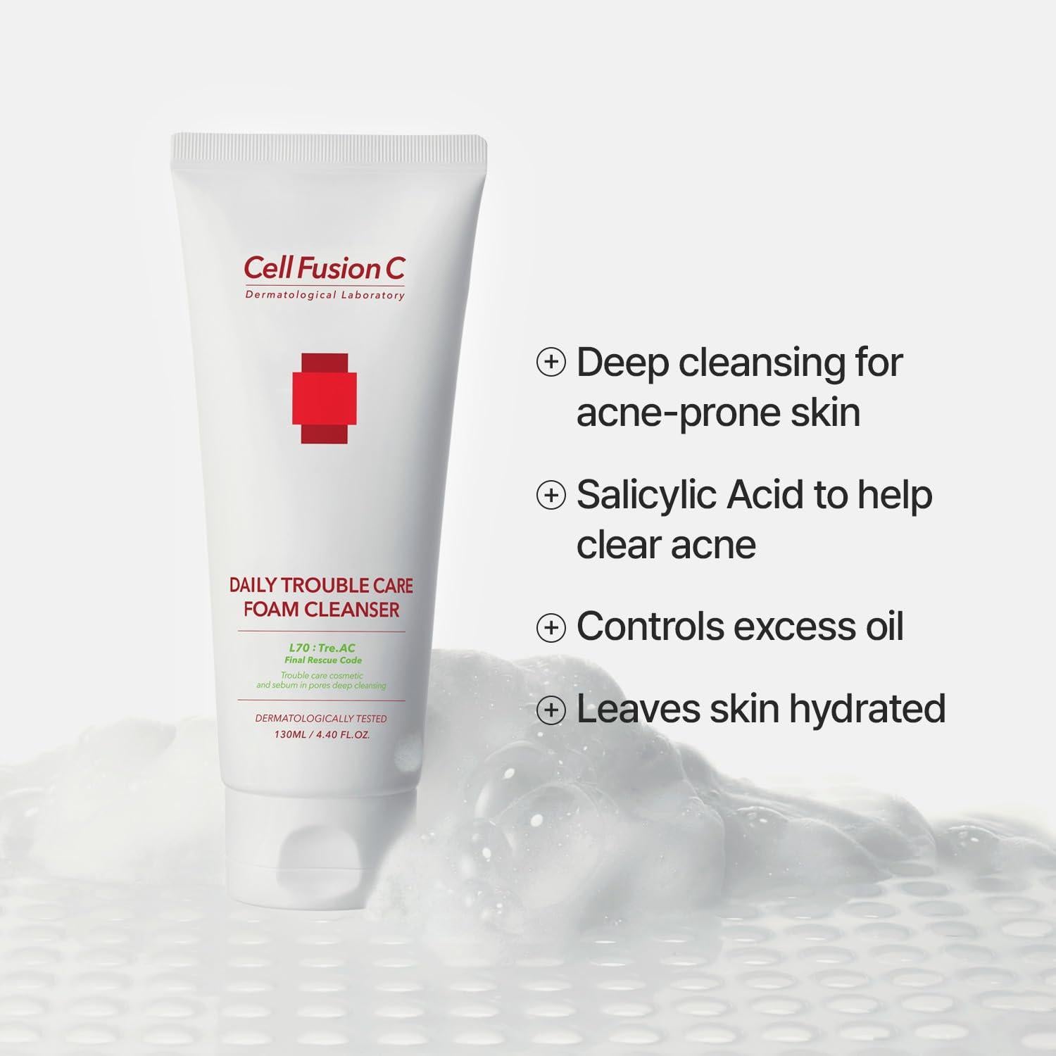 [CellFusionC] TRE.AC Daily Trouble Care Foam Cleanser - 130ml