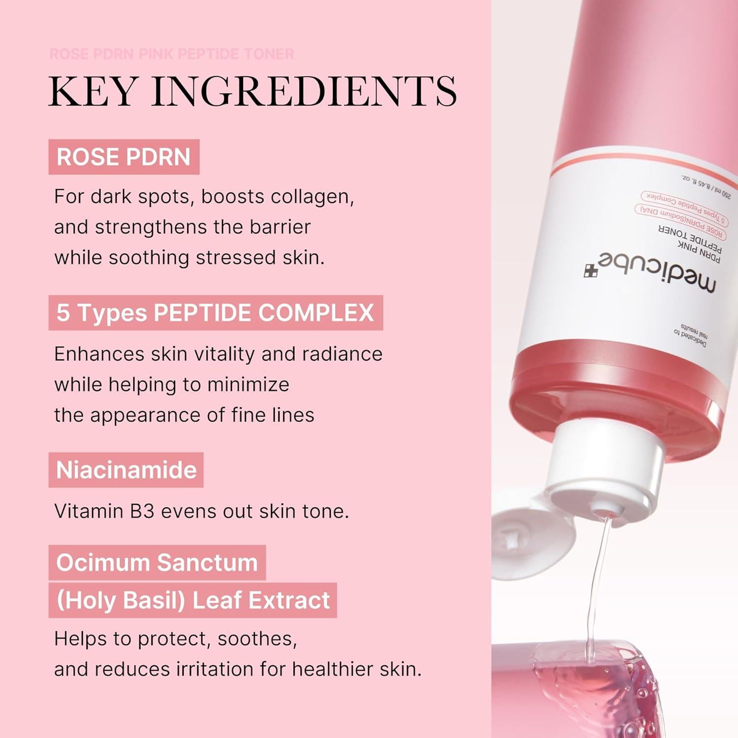 [Medicube] Tónico Calmante PDRN Pink Cica 250ml