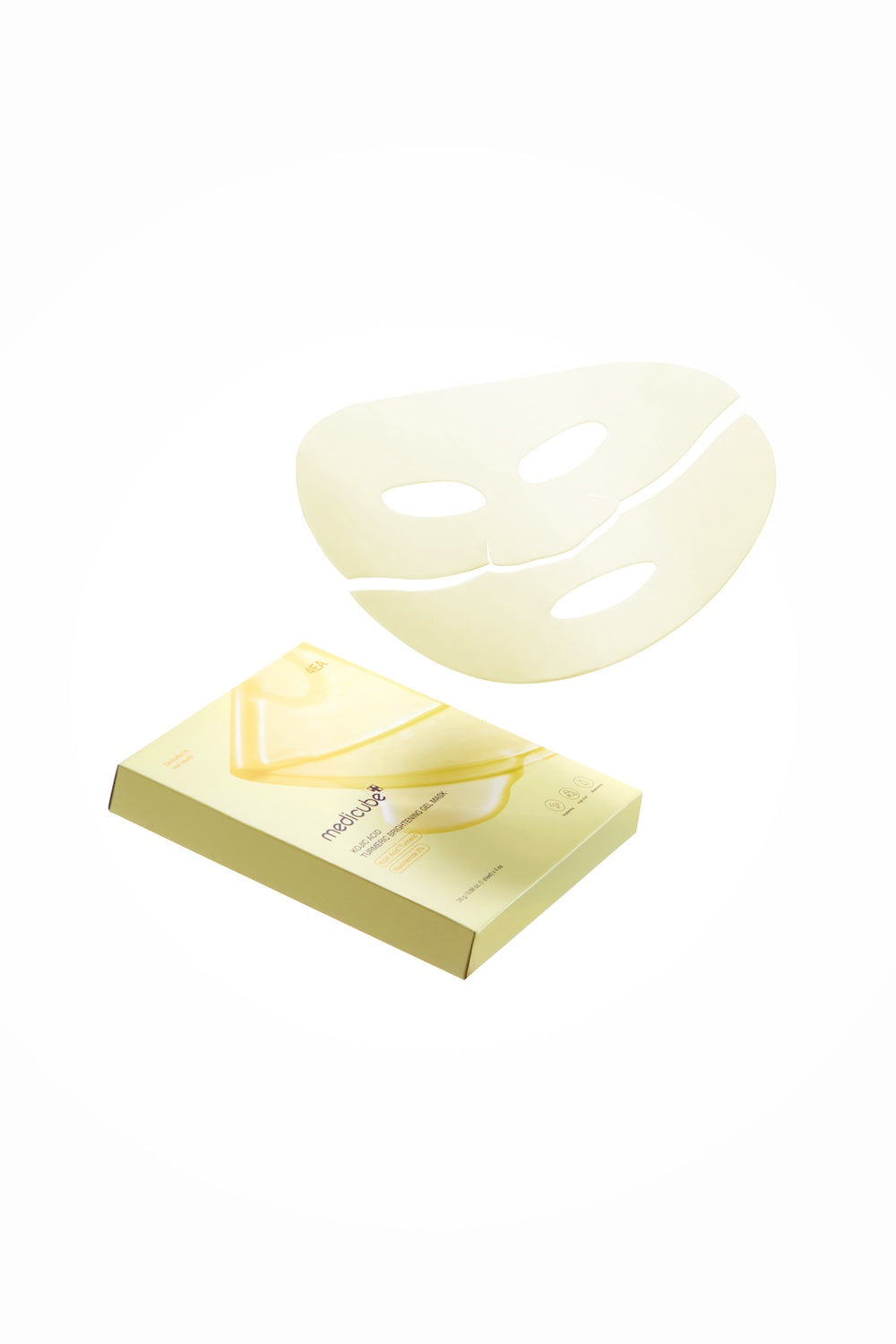 [Medicube] Mascarilla de gel iluminadora de cúrcuma y ácido kójico 4 unidades