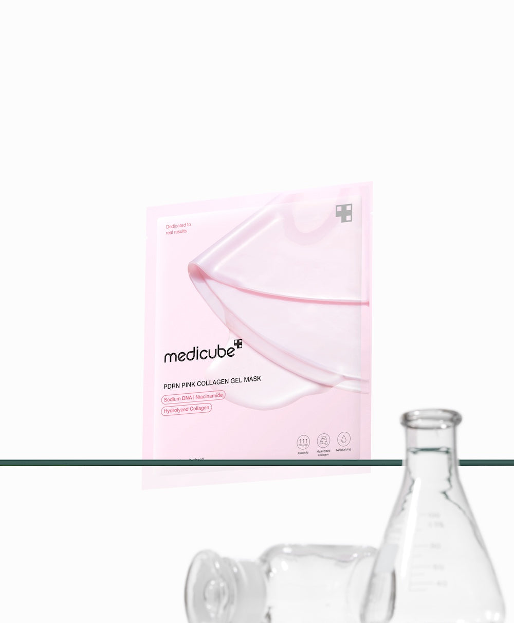 [Medicube] Mascarilla de gel PDRN Pink Collagen 4 unidades