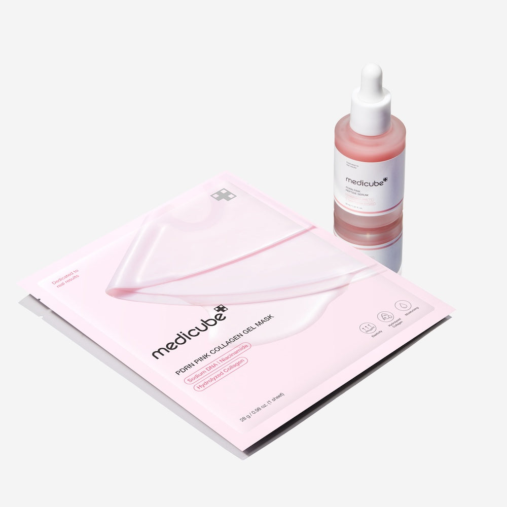 [Medicube] Mascarilla de gel PDRN Pink Collagen 4 unidades