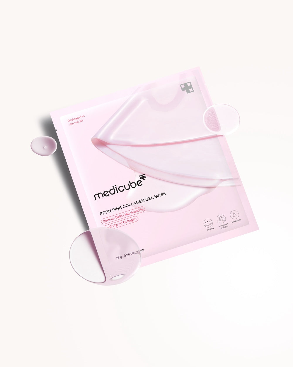[Medicube] Mascarilla de gel PDRN Pink Collagen 4 unidades