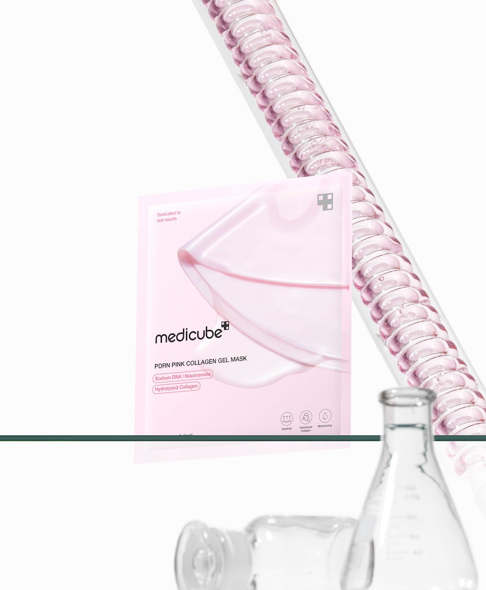 [Medicube] Mascarilla de gel PDRN Pink Collagen 4 unidades