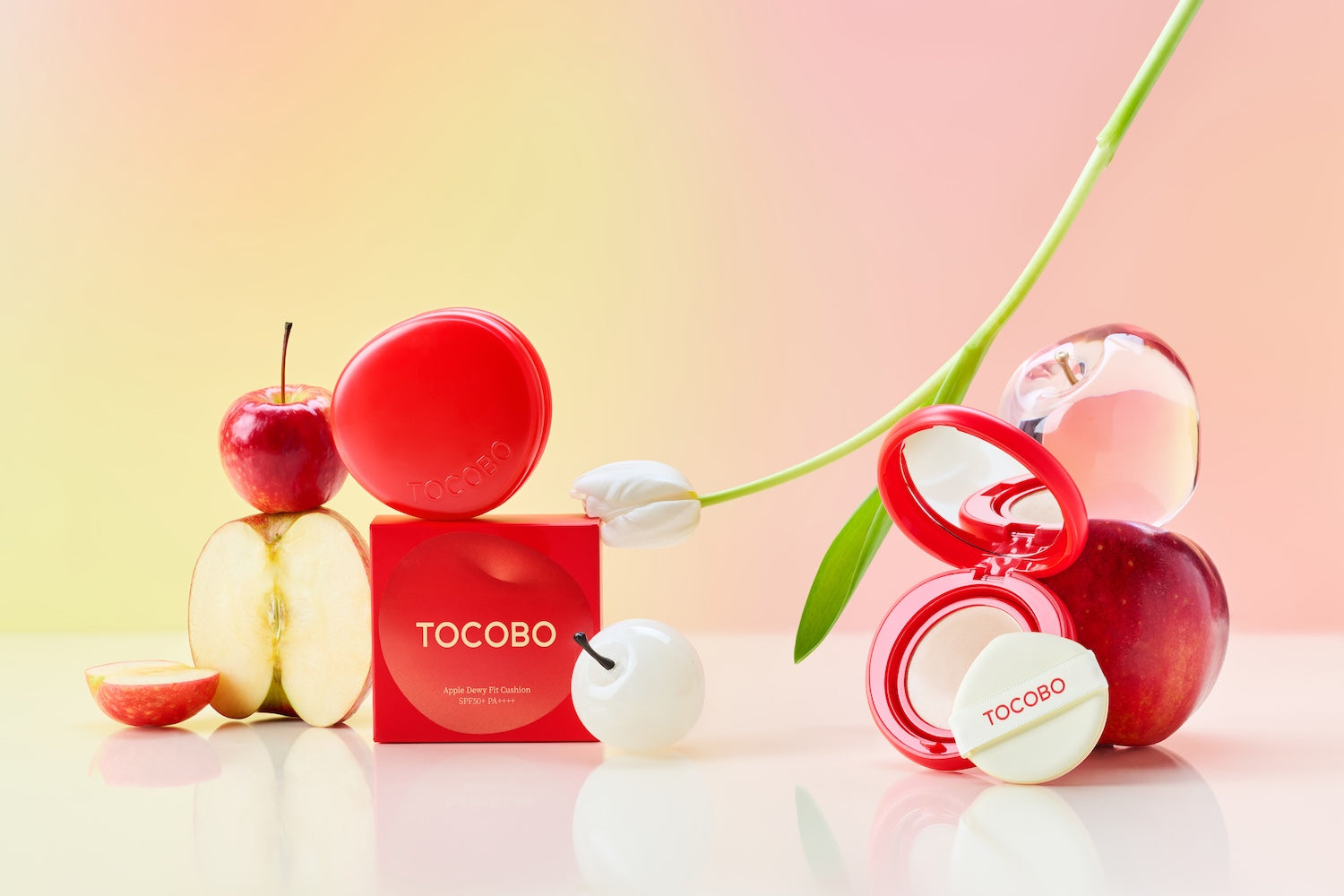 [Tocobo] Apple Dewy Fit Cushion - 6 Colors with Refill Set
