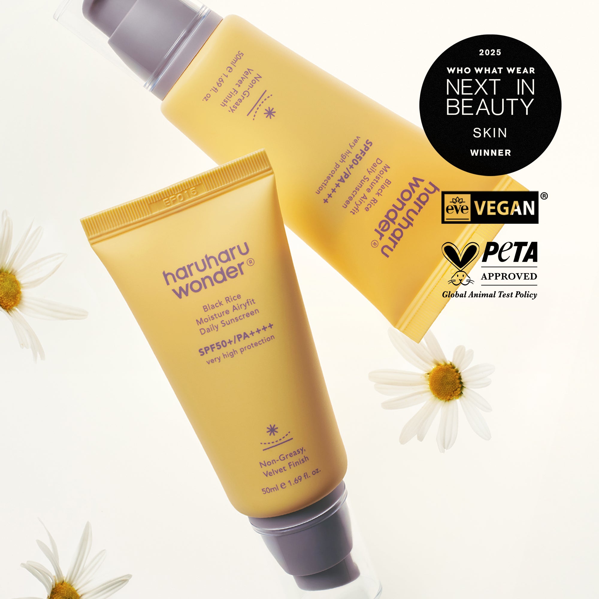 [haruharuwonder] Black Rice Moisture Airyfit Daily Sunscreen Unscented SPF50+ 50ml