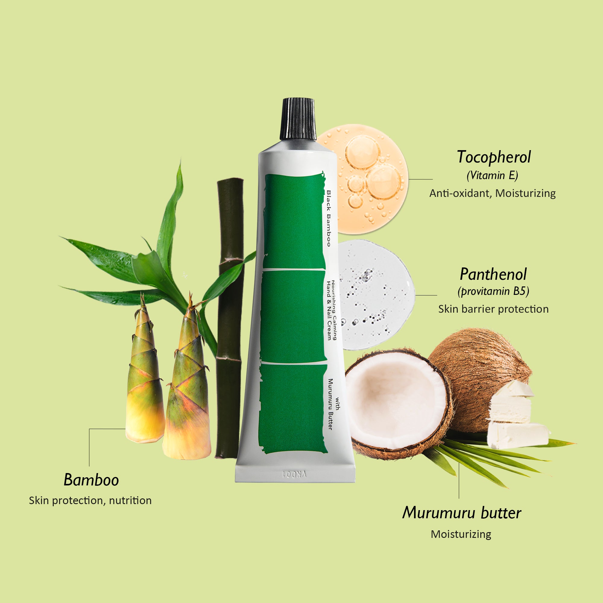 [haruharuwonder] Black Bamboo Nourishing Calming Hand & Nail Cream 50ml