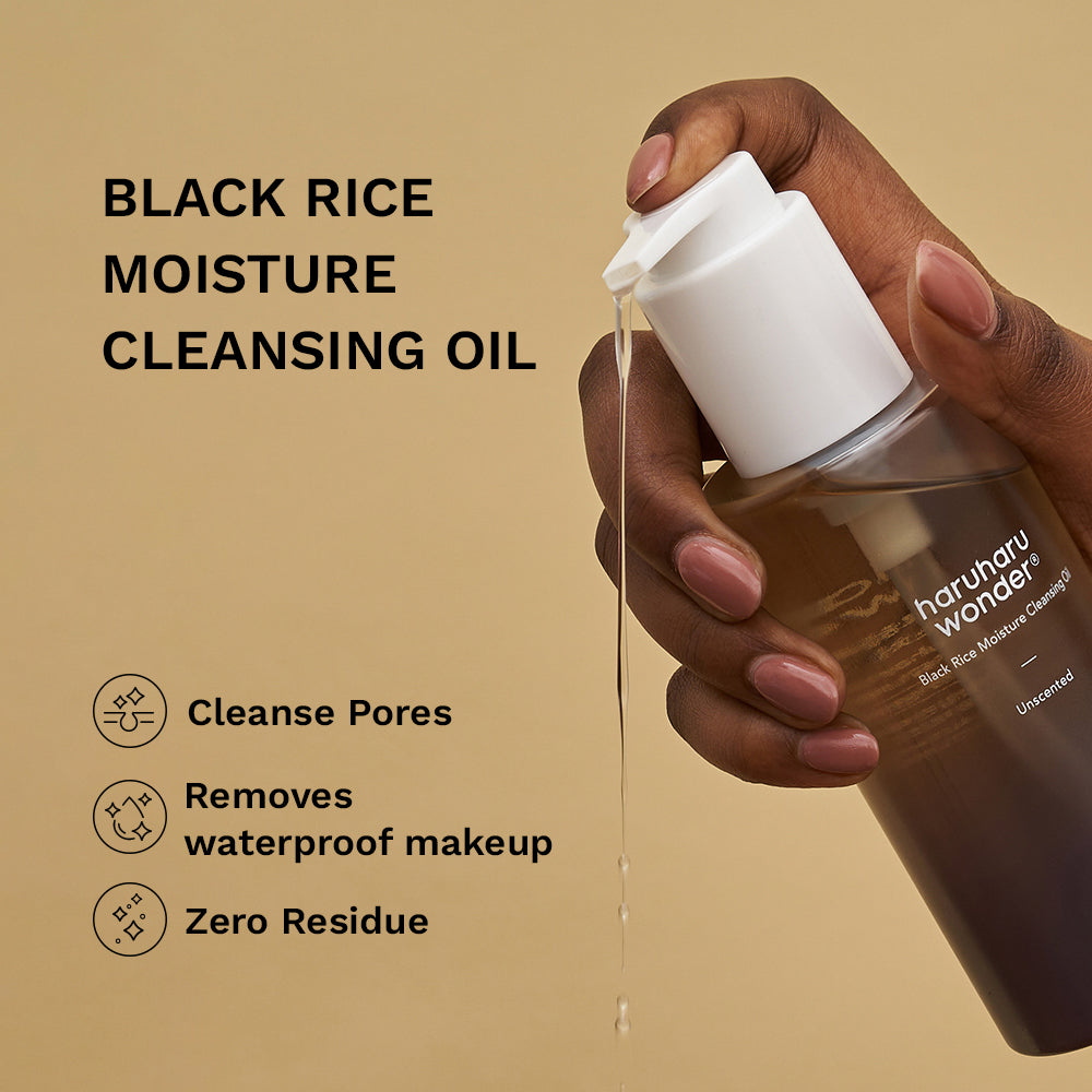 [haruharuwonder] Black Rice Moisture Cleansing Oil - 2 unidades
