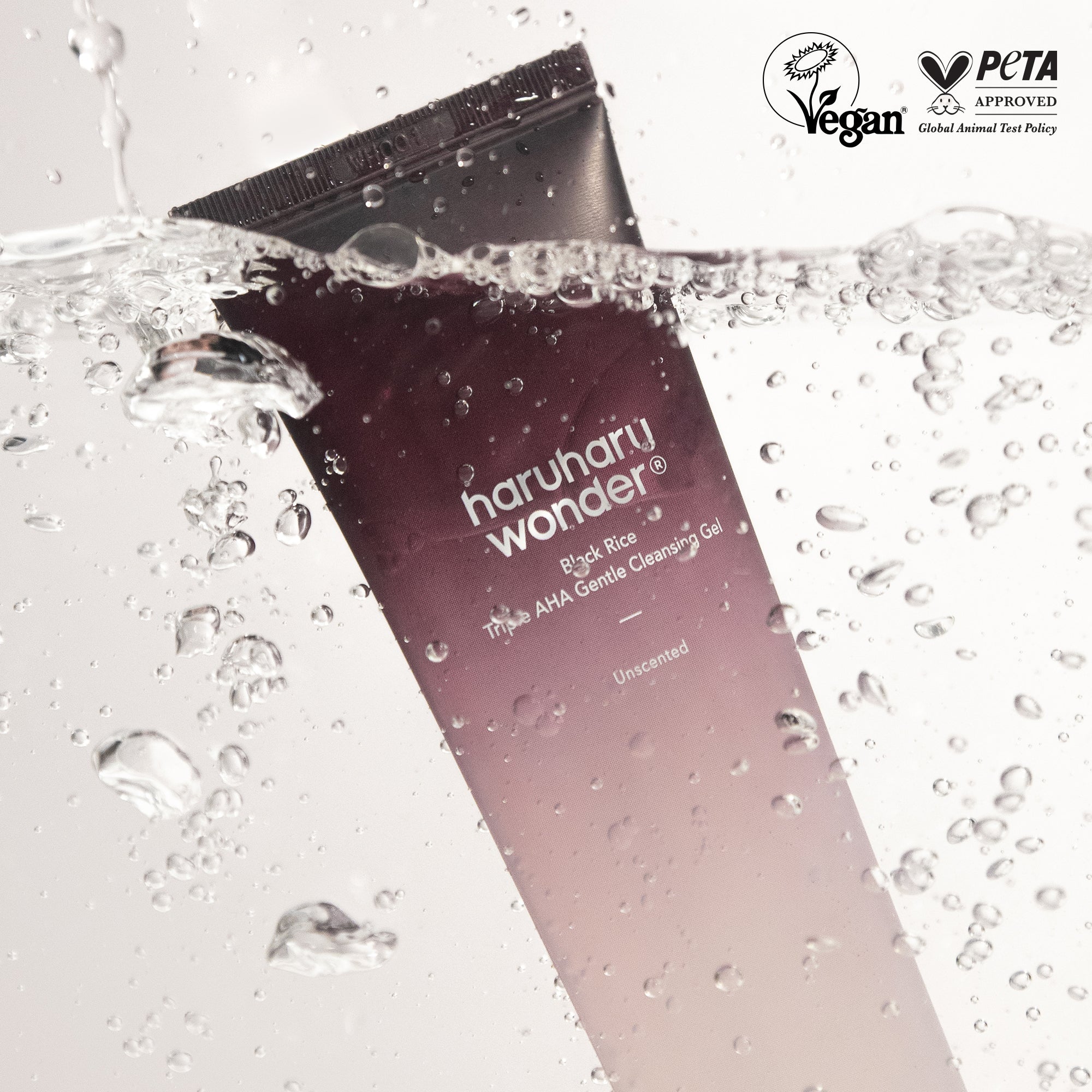 [haruharuwonder] Black Rice Triple AHA Gentle Cleansing Gel Unscented 100ml