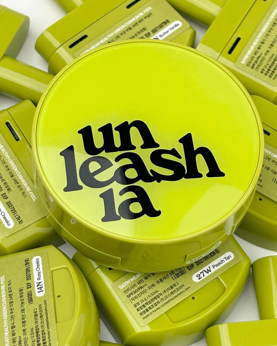 [Unleashia] Satin Wear Healthy-Green Cushion 15g - 7 Shades_MX