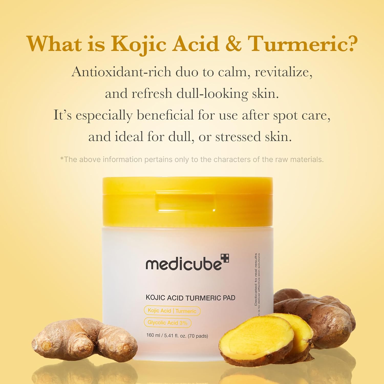 [Medicube] Discos Tónicos de Cúrcuma y Ácido Kójico 70 unidades