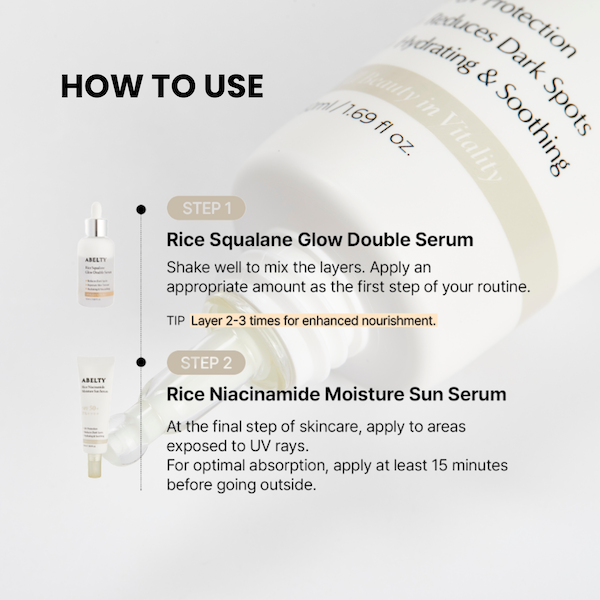 [Abelty] Rice Squalane Moisture Sun Serum 50ml